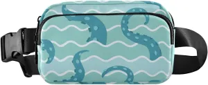 Ocean Tentacles Crossbody Bag for Women, Adjustable Belt Bag Fanny Packs, Fashion Waist Packs for Travel Running Workout