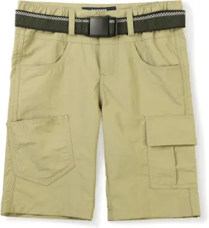 OCHENTA Boys Quick Dry Cargo Shorts Elastic Waist Athletic Shorts for Outdoor Hiking Camping Fishing