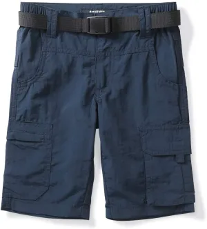OCHENTA Men & Boys' Quick Dry Cargo Hiking Shorts Elastic Waist Athletic Outdoor Scout Fishing