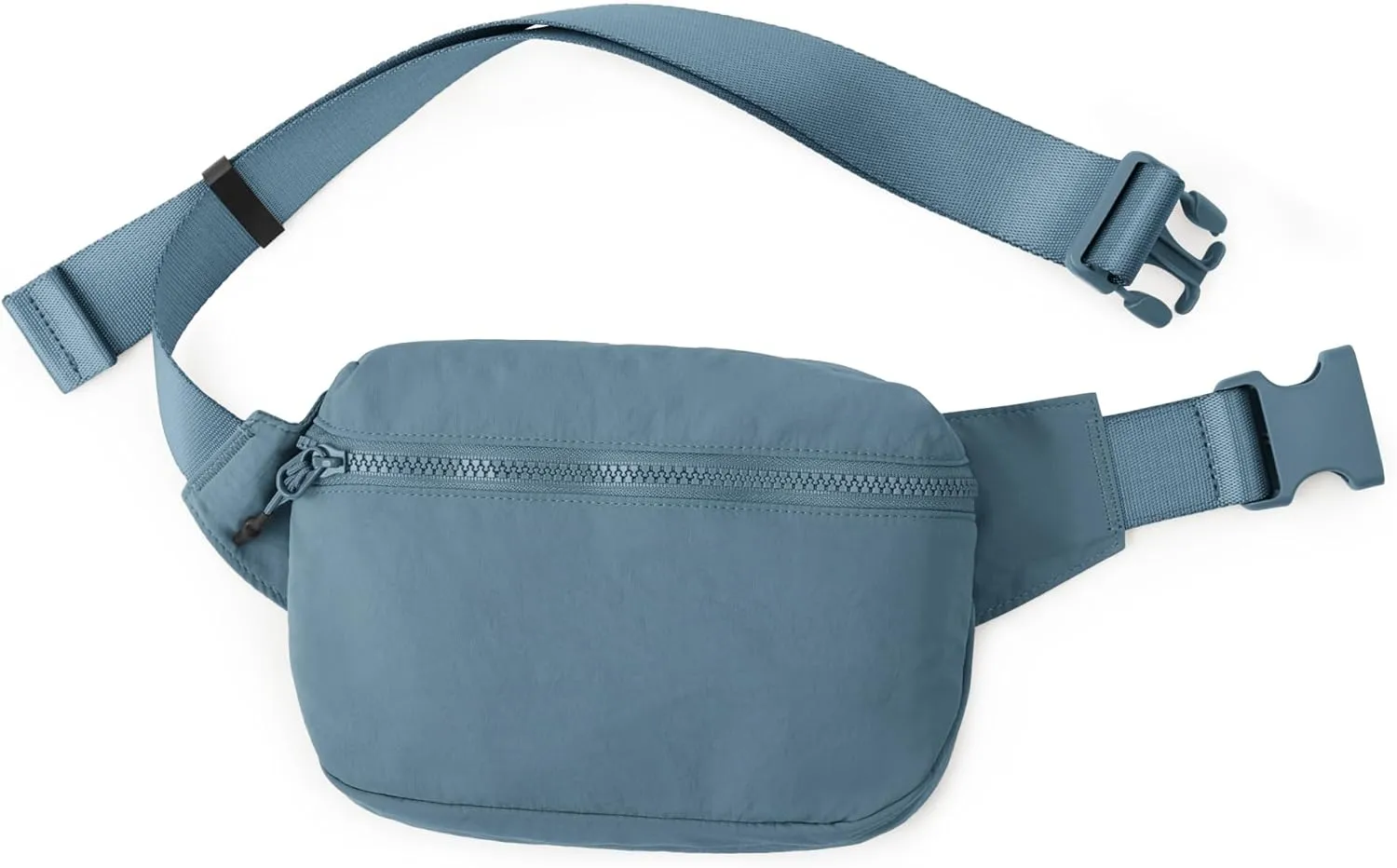 ODODOS 2L Belt Bag for Women Men, Crossbody Fanny Packs with Adjustable Strap Waist Pouch for Workout Hiking Running Travel, Yale Blue