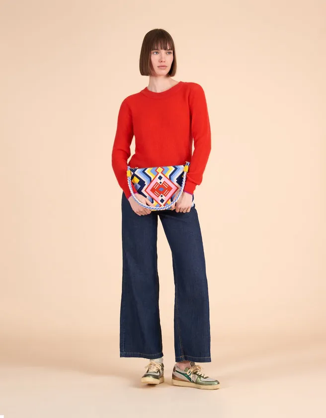 Oilily Fauves Super Blocks Cross Body Bag - Blue Wedgewood