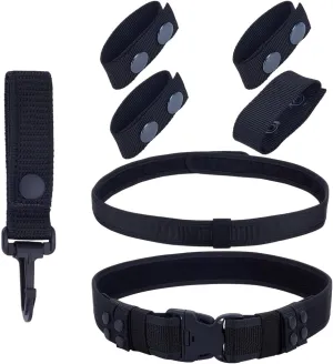 OLYCRAFT Duty Belt for Law Enforcement Nylon Webbing Belt Keeper Strap Nylon Duty Belts Duty Belt Lining Enforcement Heavy Duty Waist Belt Outdoor Plastic Buckle Strap for Pants Fasteners Casual Belt