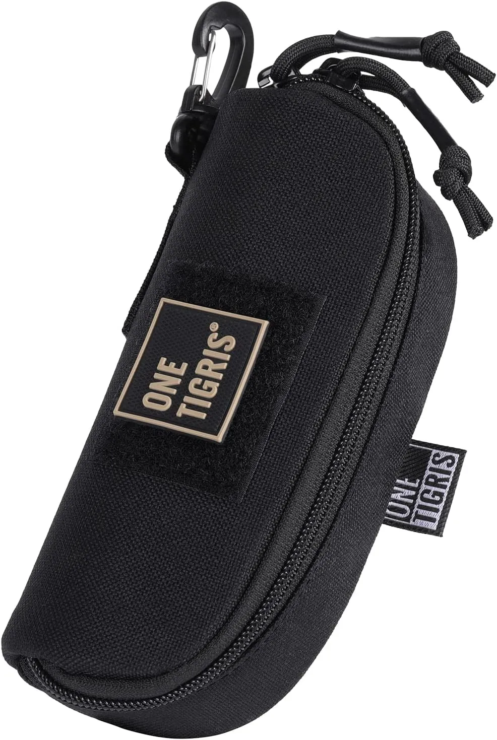 OneTigris Eyeglasses Hard Case Tactical Molle Zipper Sunglasses Carrying Case 1000D Nylon with Clip