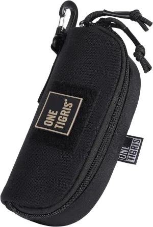 OneTigris Eyeglasses Hard Case Tactical Molle Zipper Sunglasses Carrying Case 1000D Nylon with Clip