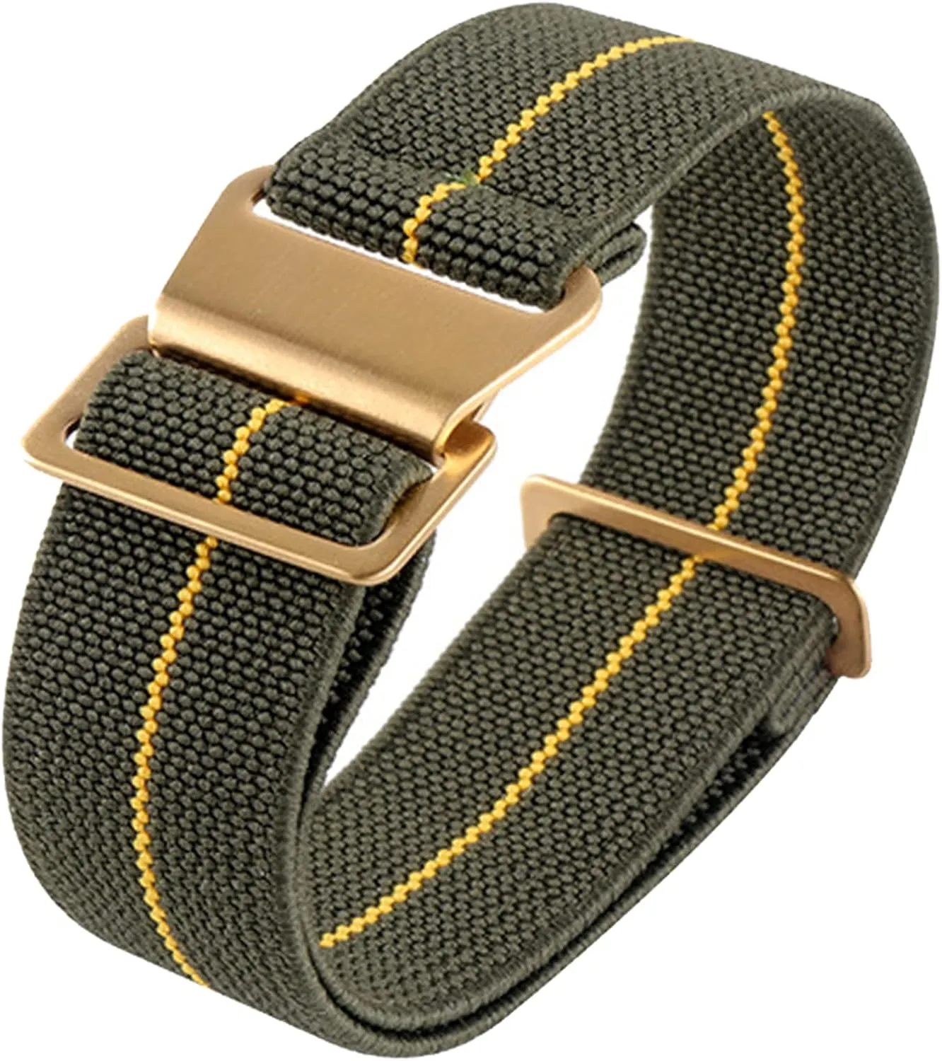 Onthelevel French Troops Parachute Bag for Nylon Elastic Belt Watchband 18mm 20mm 22mm Watch Strap