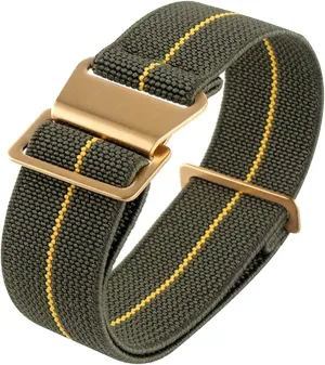 Onthelevel French Troops Parachute Bag for Nylon Elastic Belt Watchband 18mm 20mm 22mm Watch Strap