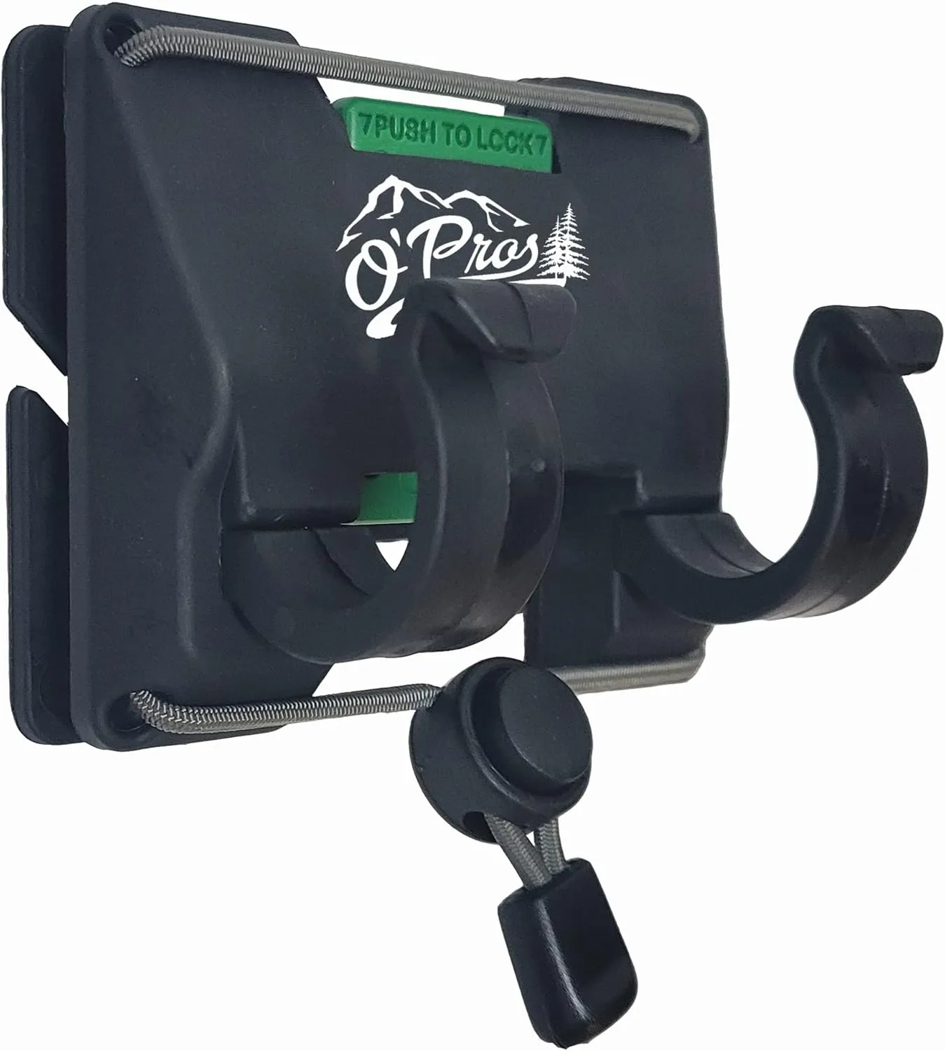 O’Pros 3rd Hand Belt Clip Rod Holder for Fly Fishing and Spinning Rods… (Mossy Oak Original Bottomlands Camo) (Mossy Oak Elements Agua Camo) (Black) (Black)