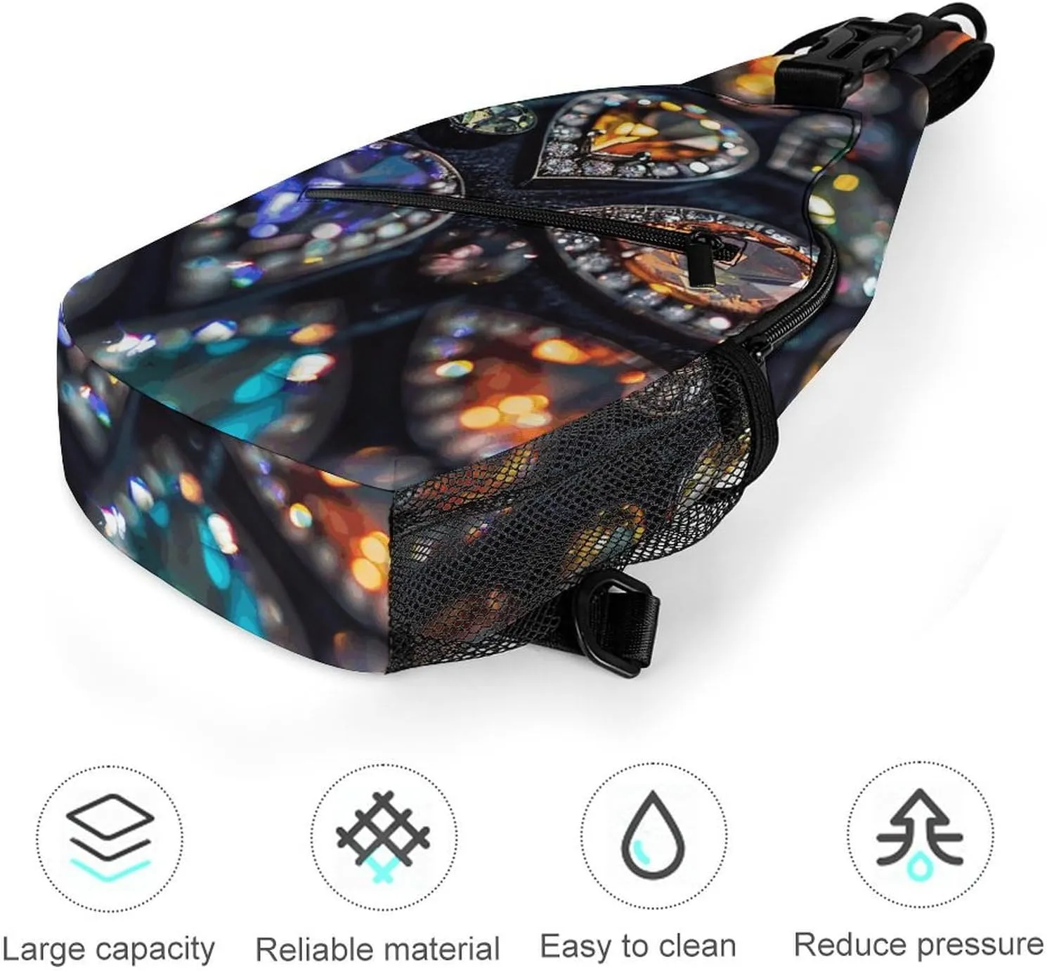 Oranges And Lemons Crossbody Bag, Sling Bag, Sling Backpack, Belt Bags for Travel Outdoors Hiking