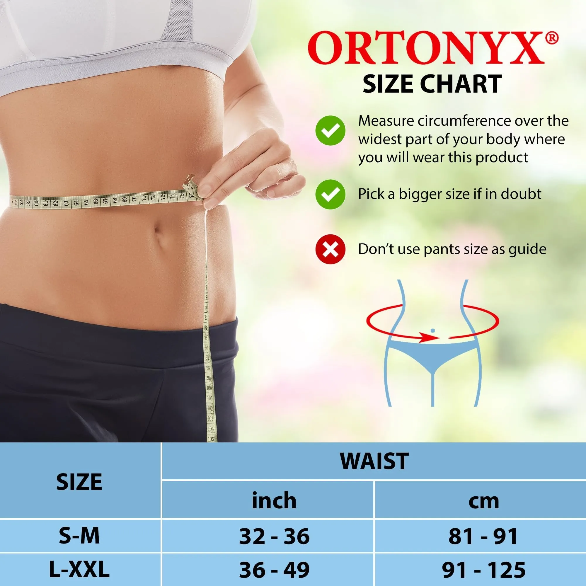 ORTONYX Abdominal Ostomy Belt for Men and Women for Post-Operative Care After Colostomy ileostomy Surgery, Adjastable Stoma Bag Hole
