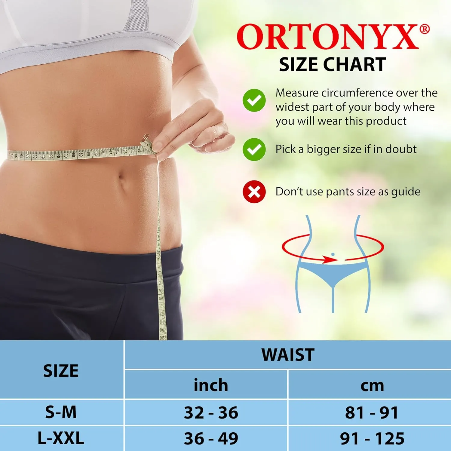 ORTONYX Abdominal Ostomy Belt for Women and Men, Post-Operative Care After Colostomy ileostomy Surgery, Adjastable Stoma Bag Hole/Black S-M