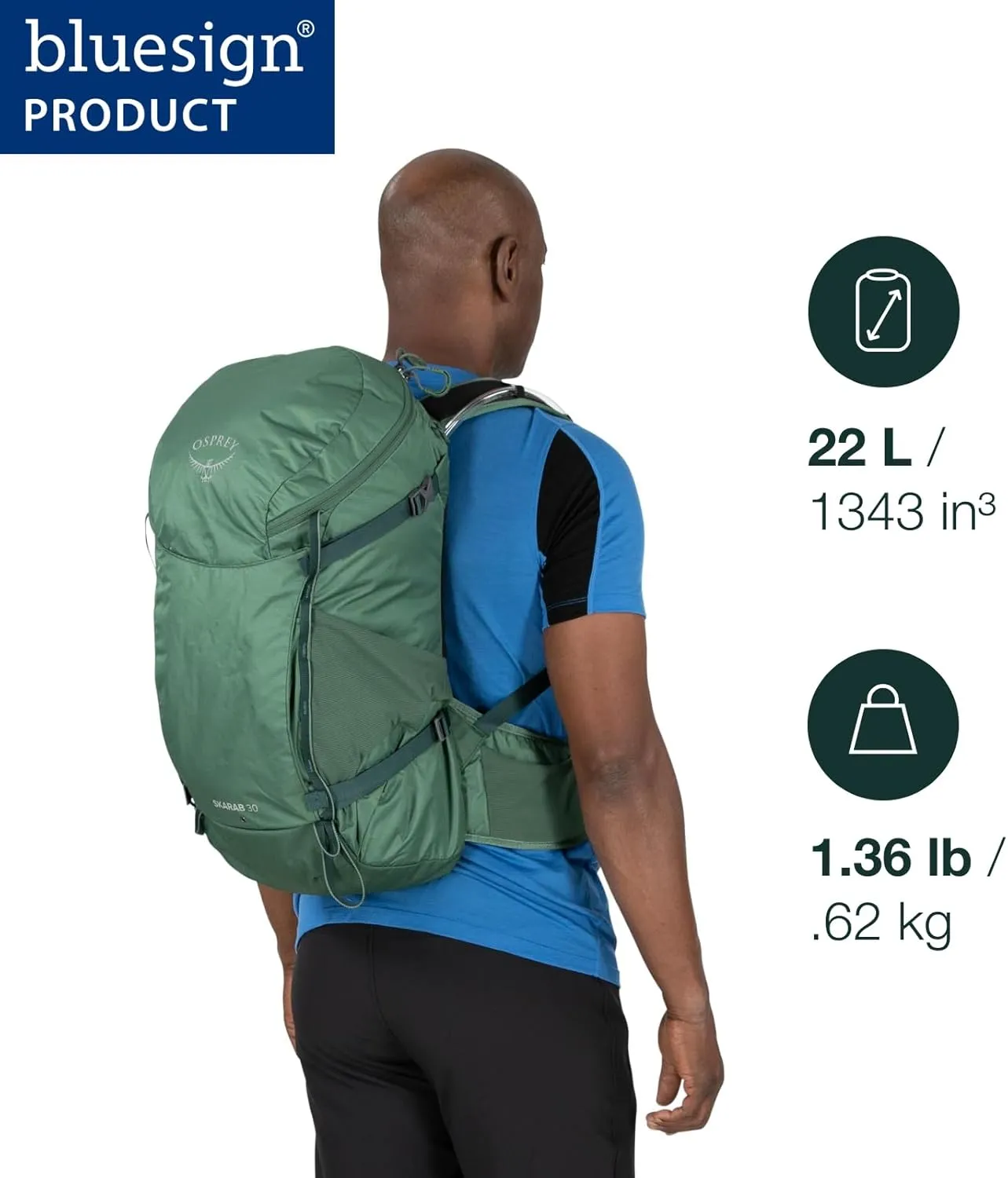 Osprey Skarab Men's Hiking Backpack with Hydraulics Reservoir