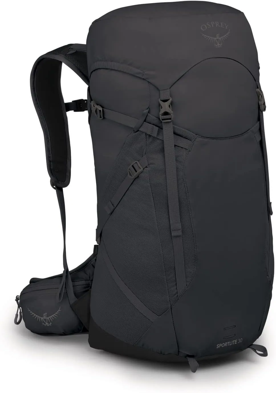 Osprey Sportlite 30L Unisex Hiking Backpack, Dark Charcoal Grey, M/L