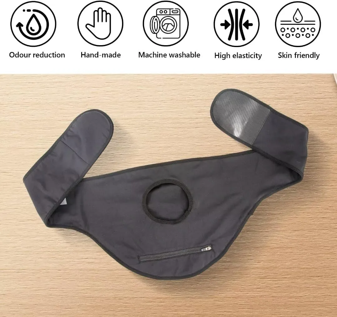 Ostomy Belt, Stealth Belt for Men & Women, Ostomy Bag Covers, Ostomy Wrap for Sport & Swiming, Ileostomy Colostomy Bag Cover Belt with Inner Pocket to Hold Ostomy Pouch, Ostomy Supplies