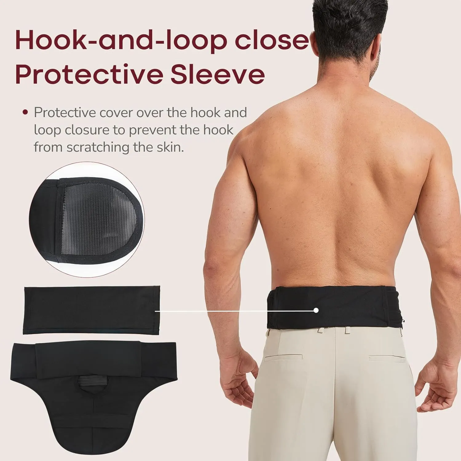 Ostomy Belts for Men Women, Ostomy Bag Cover for Keeping Ostomy Bag in Place, Stealth Colostomy Support Belt Ostomy Wrap for Swimming Outdoor Activities (L)