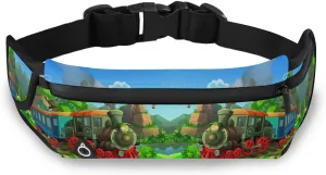 Oyihfvs Adjustable Running Belt, Fanny Pack Waist Pack, Runners Bag, Sports Hiking Fitness Exercise Gym Pouch for Women Men Accessories