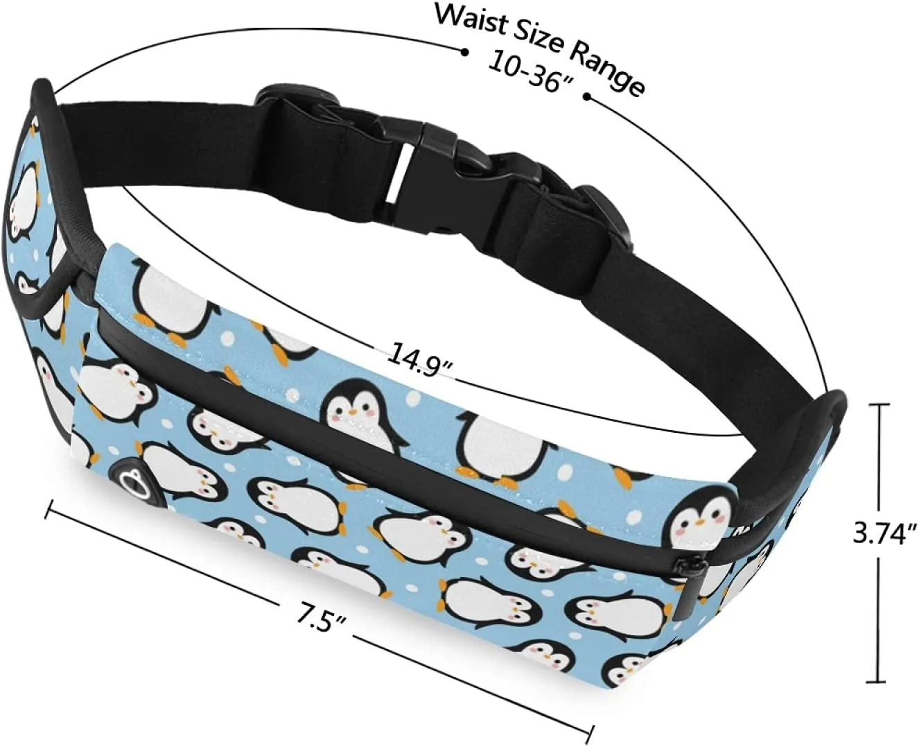 Oyihfvs Adjustable Running Belt, Fanny Pack Waist Pack, Runners Bag, Sports Hiking Fitness Exercise Gym Pouch for Women Men Accessories
