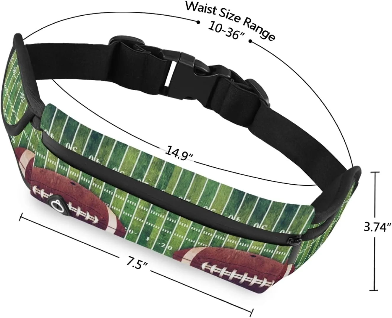 Oyihfvs Adjustable Running Belt, Fanny Pack Waist Pack, Runners Bag, Sports Hiking Fitness Exercise Gym Pouch for Women Men Accessories