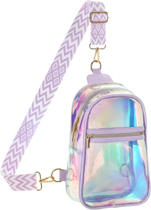 PACKISM Clear Bag for Stadium Events - Clear Sling Bag for Sport Concert, Clear Crossbody Bags for Women with Comfortable Strap