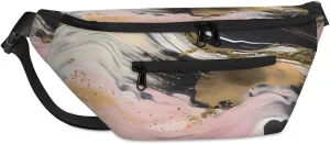 Palette Marble Sling Bag Crossbody Backpack Chest Daypack for Women Sport Travel Hiking Casual Bag Multipurpose Waist Pack With Zipper Closure Adjustable Strap Shoulder Bag