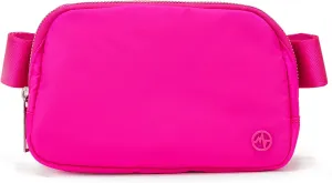 Pander Belt Bag for Women, Fashion Waist Packs, Crossbody Bags, Everywhere Belt Bag with Adjustable Strap (Sonic Pink).
