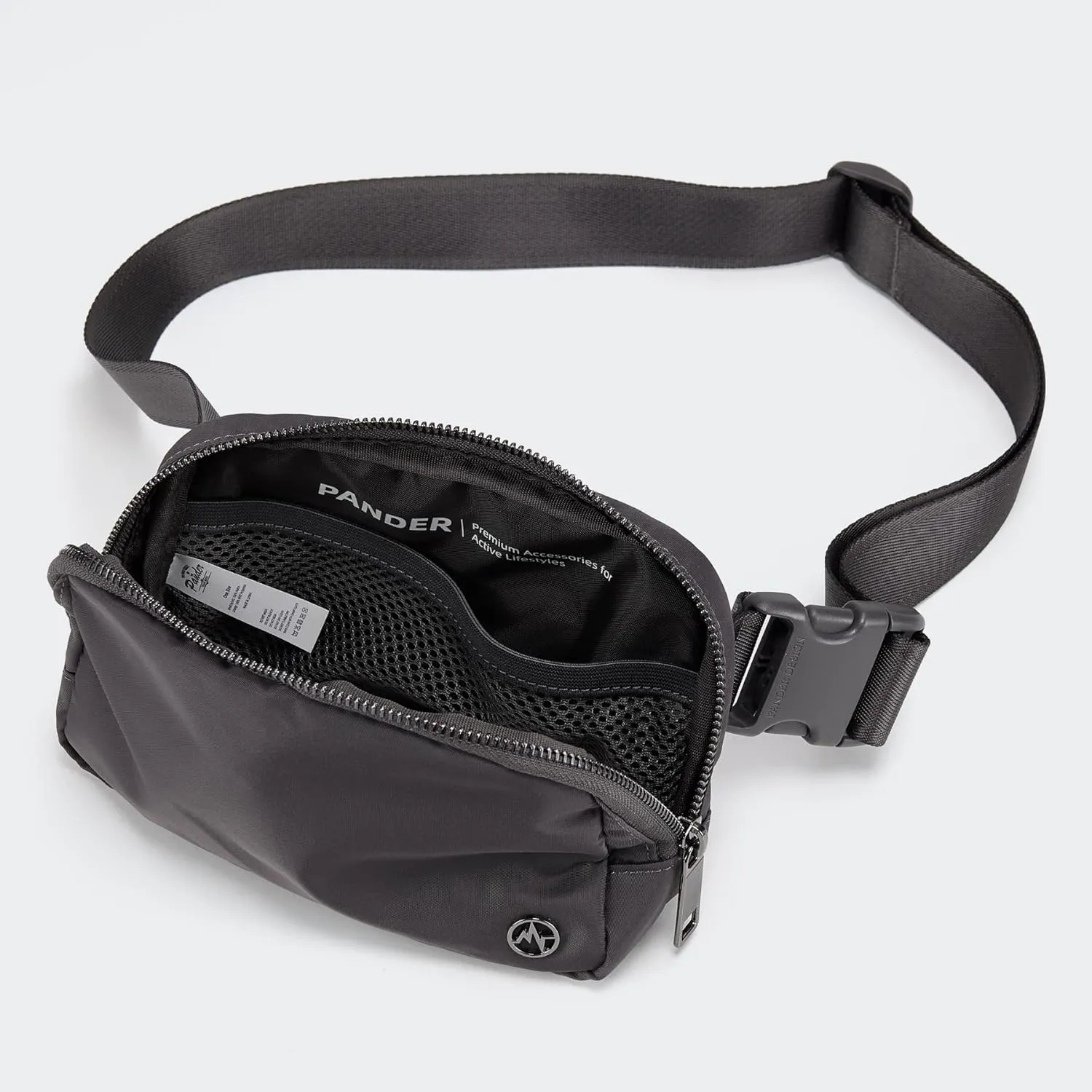 Pander Cross Body Fanny Pack for Women, Fashion Waist Packs, Crossbody Bags, Belt Bag with Adjustable Strap (Dim Grey).
