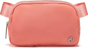 Pander Everywhere Belt Bag for Women, Fashion Waist Packs, Crossbody Bags, Everywhere Belt Bag with Adjustable Strap (Dark Salmon).