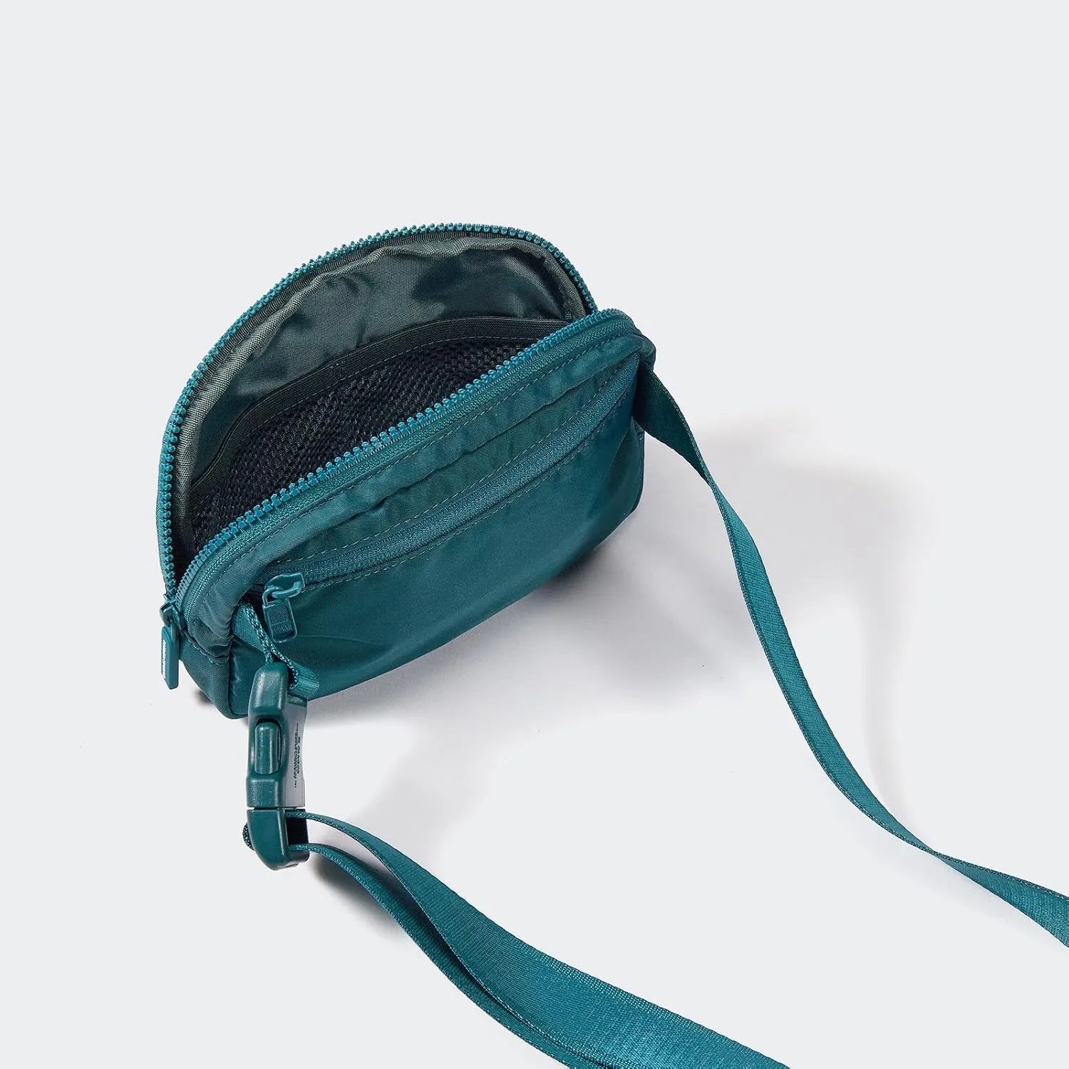 Pander Two Way Zipper Fanny Pack Nylon Everywhere Belt Bag for Women, Water Repellent Waist Packs, Crossbody Bags with Adjustable Strap (Teal Blue).