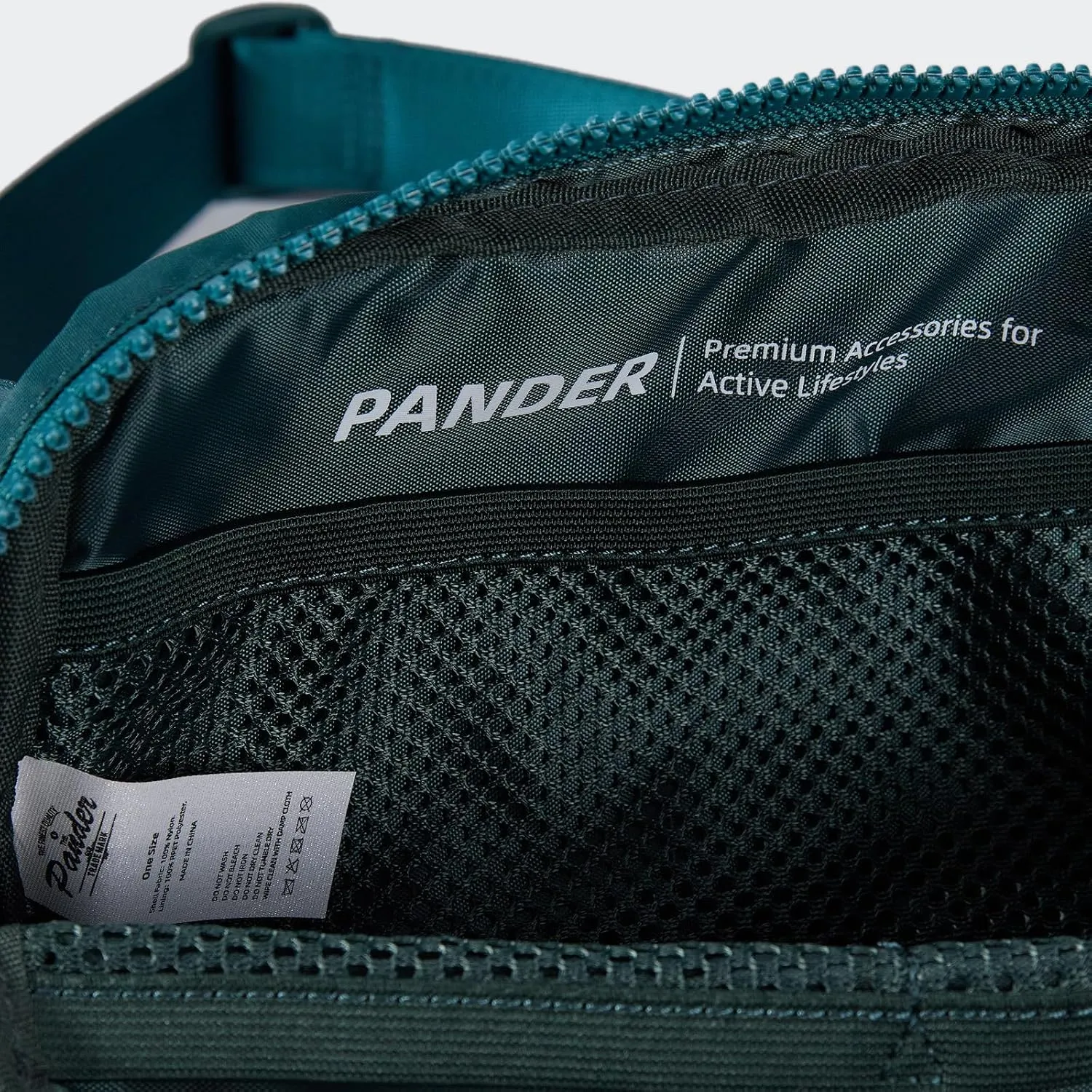 Pander Two Way Zipper Fanny Pack Nylon Everywhere Belt Bag for Women, Water Repellent Waist Packs, Crossbody Bags with Adjustable Strap (Teal Blue).