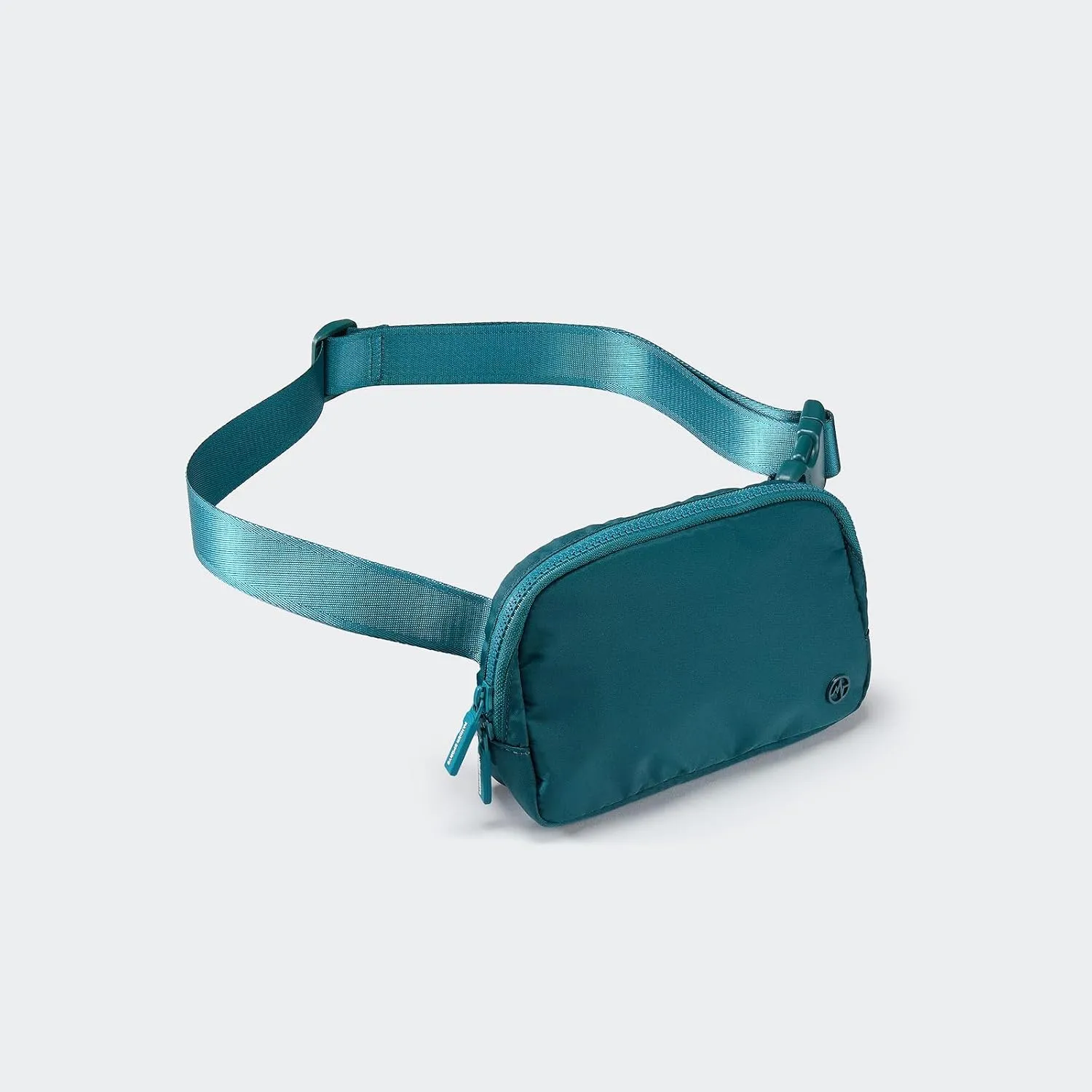 Pander Two Way Zipper Fanny Pack Nylon Everywhere Belt Bag for Women, Water Repellent Waist Packs, Crossbody Bags with Adjustable Strap (Teal Blue).