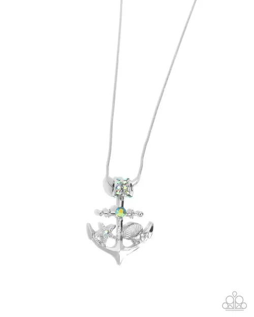 Paparazzi Necklace ~ Anchored Accent - Green
