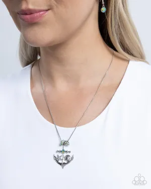 Paparazzi Necklace ~ Anchored Accent - Green