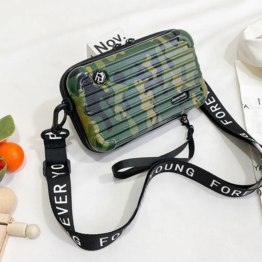 PC ABS Lightweight Hard Shell Travel Suitcase,Cosmetic Crossbody Bag For Women,Unisex Multifunctional Makeup Shoulder Luggage