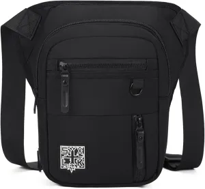 Peicees Drop Leg Bag With Leg Strap For Men Womens Thigh Bag Purse For Motorcycle Riding Hip Pouch Thigh Pack Crossbody