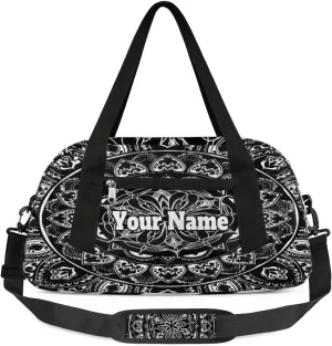 Personalized Sport Duffel Bag Custom Tribal Pattern Gymnastics Duffel Bags for Teens, Waterproof Sport Bag, Boho Beaded