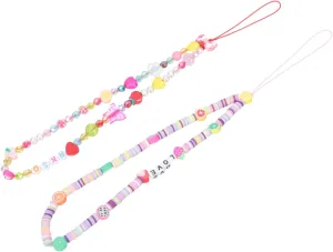 Phone Chain Pendant Beaded Phone Wrist Strap Hanging Rope for Stylish Decor