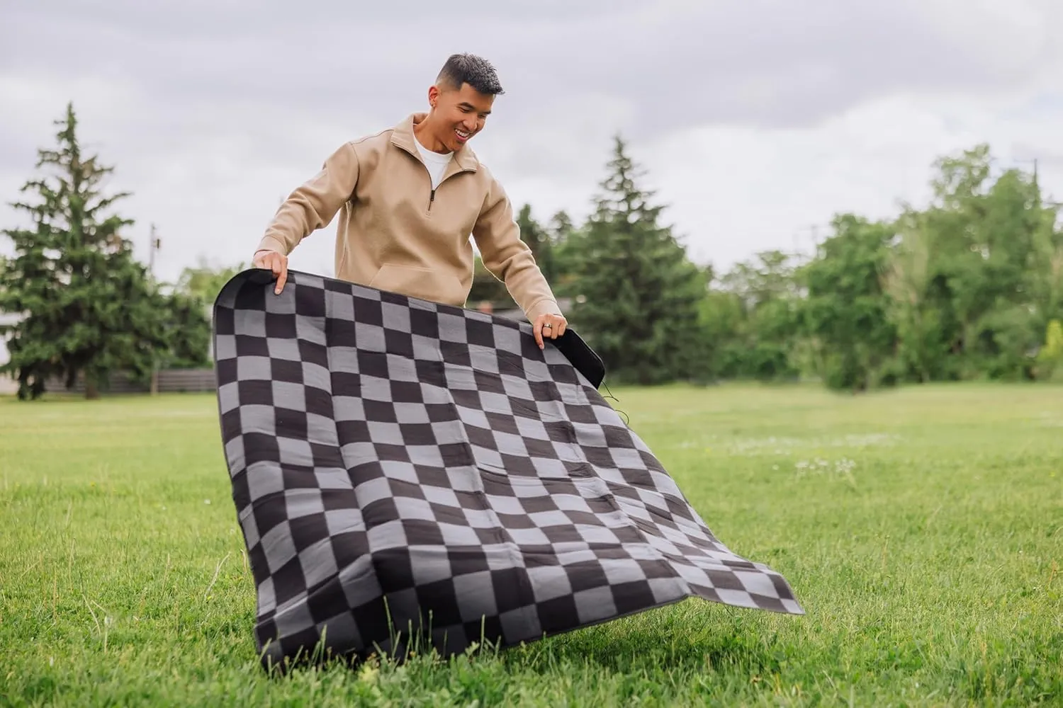 PICNIC TIME Blanket Tote Outdoor Picnic Blanket