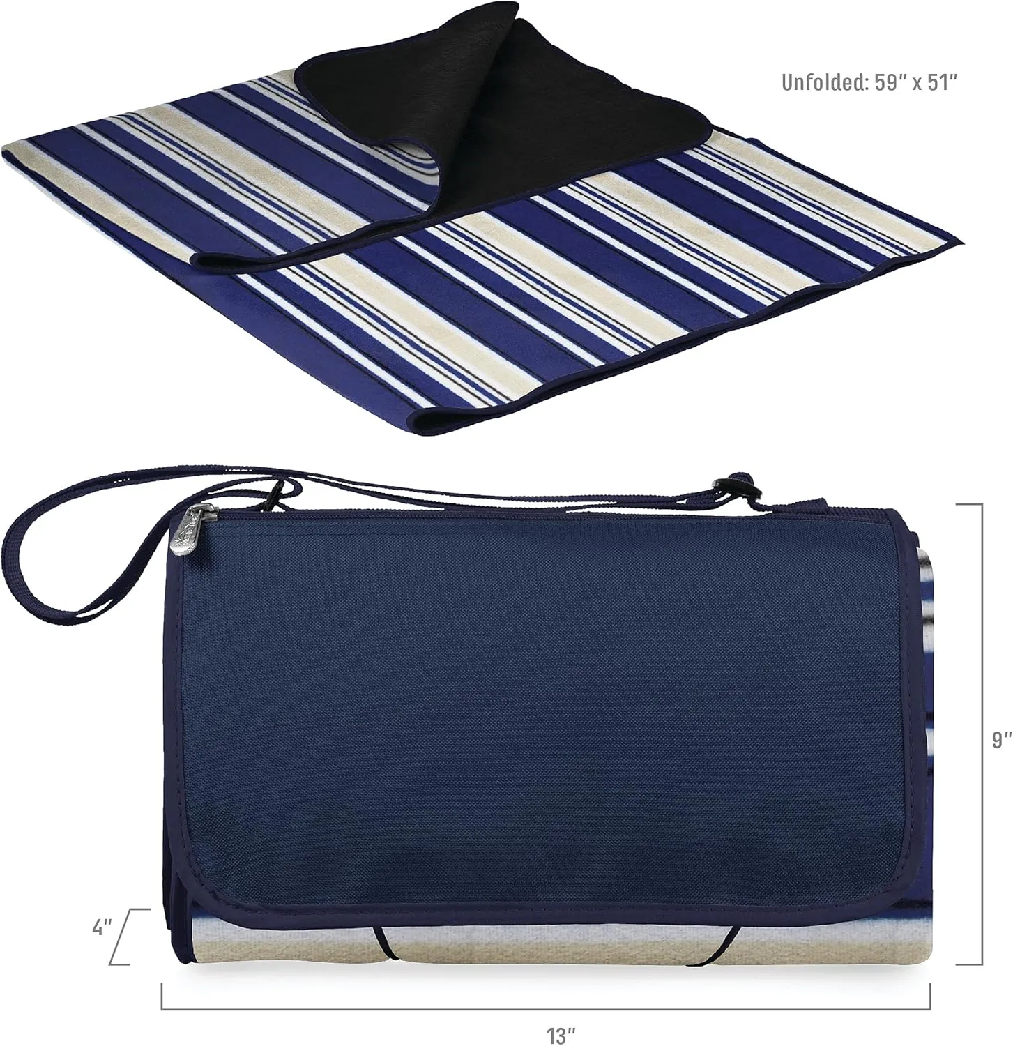 PICNIC TIME Blanket Tote Outdoor Picnic Blanket