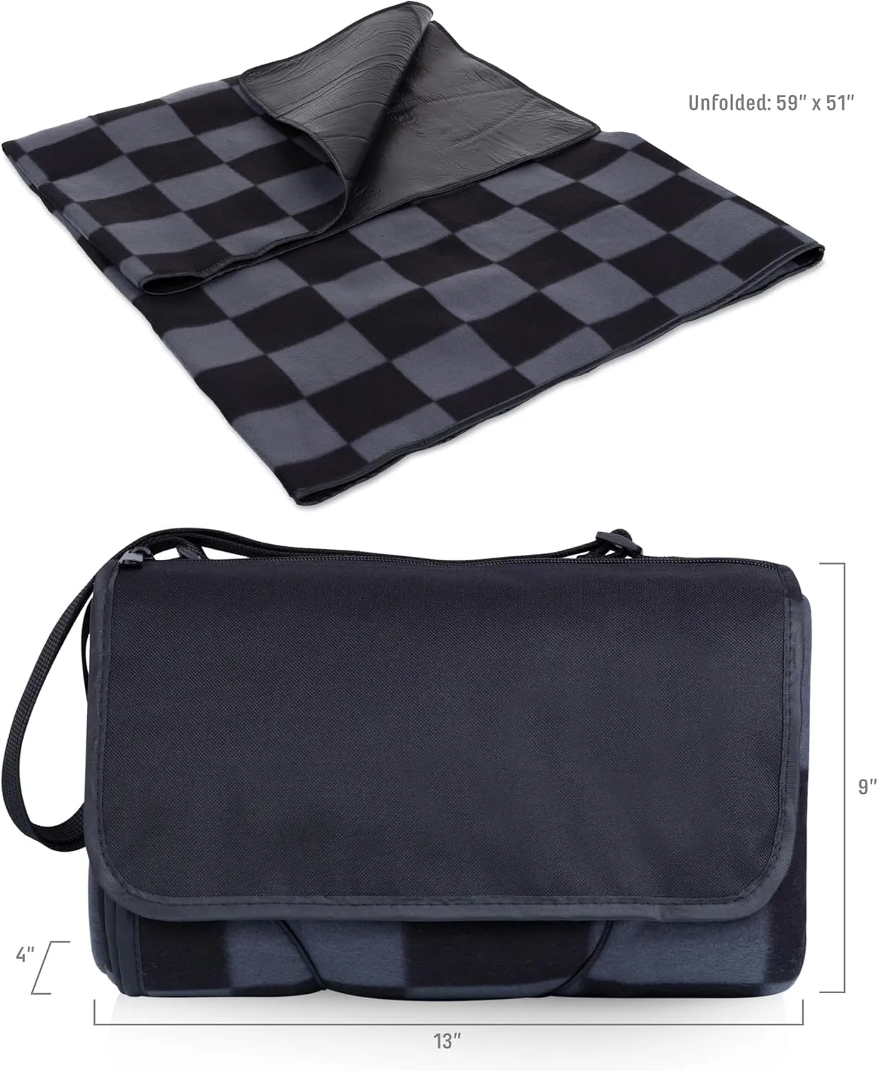PICNIC TIME Blanket Tote Outdoor Picnic Blanket