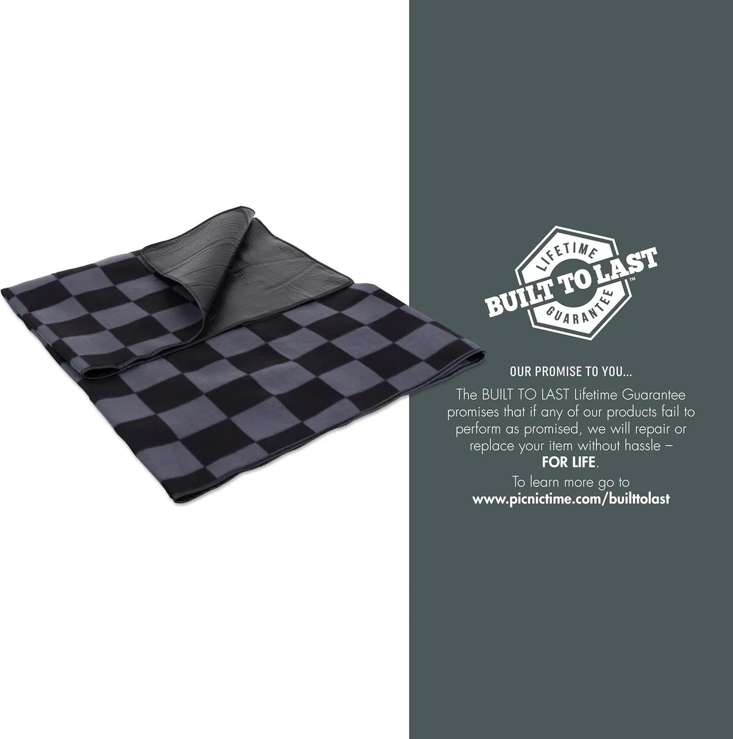 PICNIC TIME Blanket Tote Outdoor Picnic Blanket