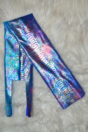 Pink Purple Blue Snake Tail Bag Iridescent