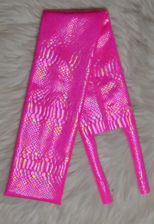 Pink Snake Tail Bag Iridescent