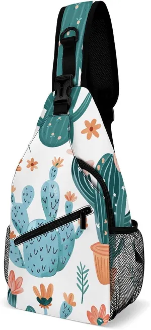 Plant Shape Sling Bag Crossbody Bags Cross Body Bag Fanny Packs Chest Bags Sling Purses for Travel
