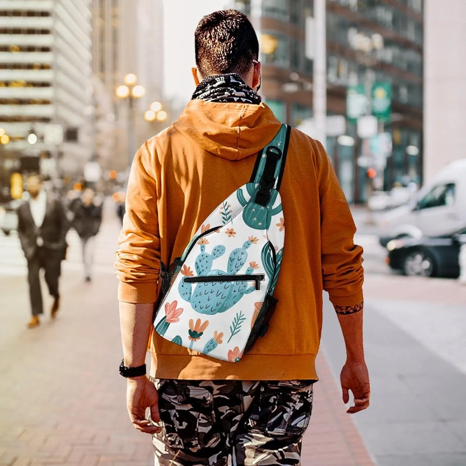 Plant Shape Sling Bag Crossbody Bags Cross Body Bag Fanny Packs Chest Bags Sling Purses for Travel
