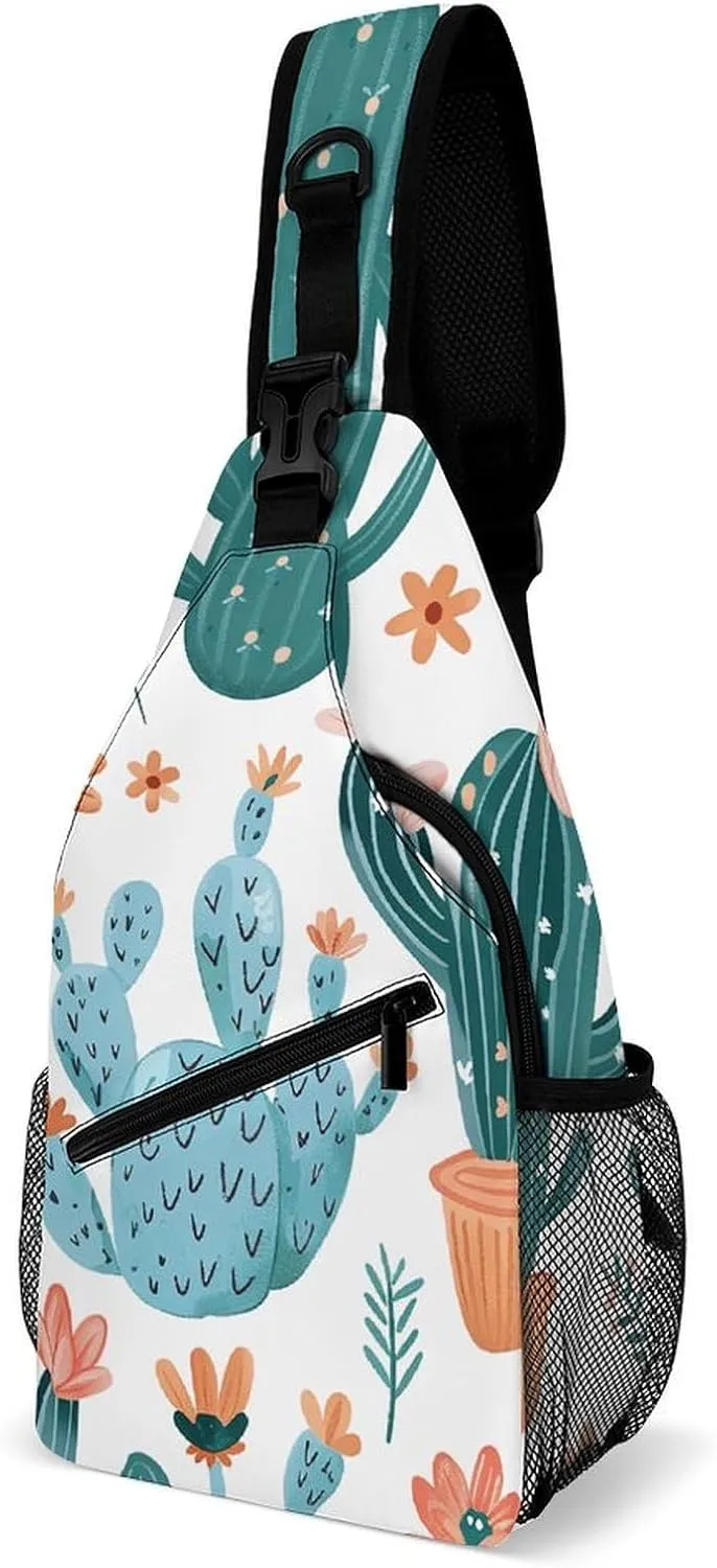 Plant Shape Sling Bag Crossbody Bags Cross Body Bag Fanny Packs Chest Bags Sling Purses for Travel