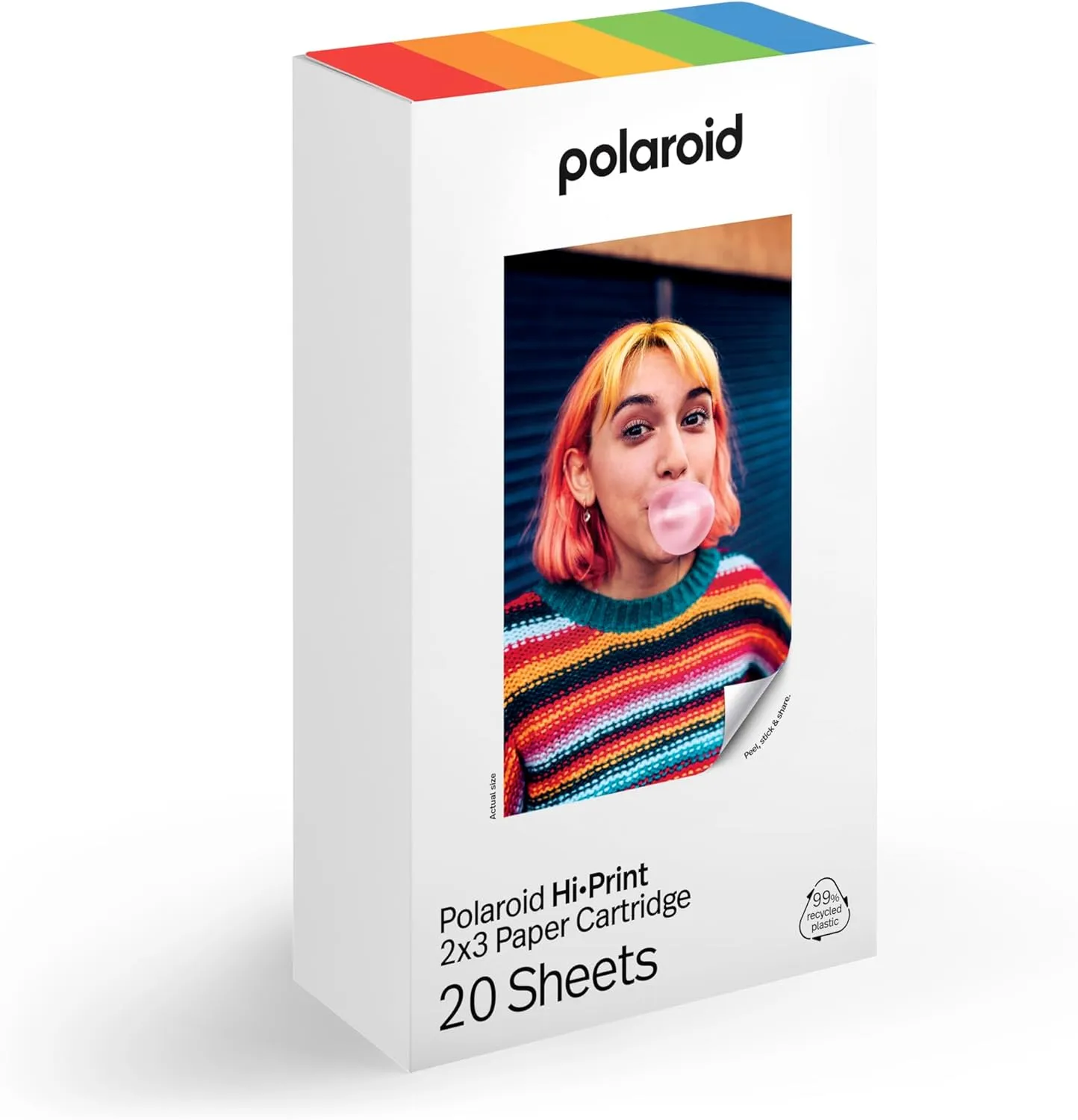 Polaroid Hi-Print   Paper Bundle - 2nd Generation Bluetooth Connected 2x3 Pocket Photo Dye-Sub Printer - White Printer   40 Photos (6438)