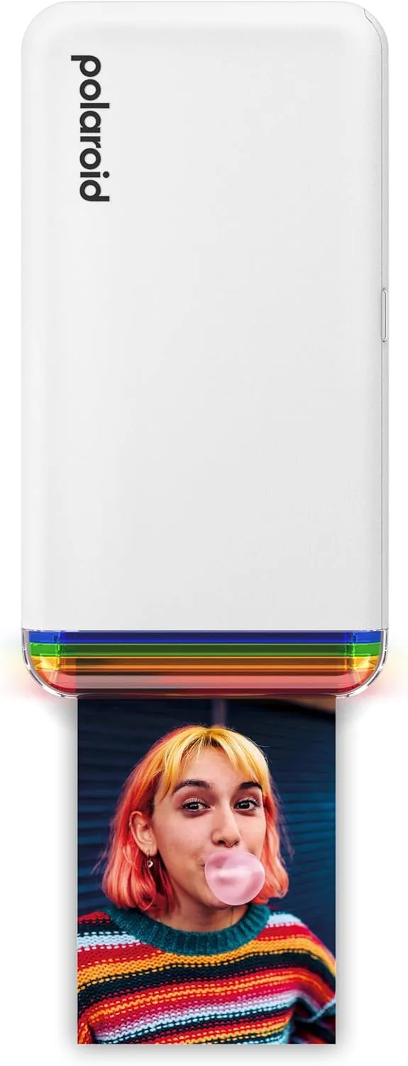 Polaroid Hi-Print   Paper Bundle - 2nd Generation Bluetooth Connected 2x3 Pocket Photo Dye-Sub Printer - White Printer   40 Photos (6438)