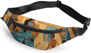 Posters Ancient Egyptian Art and Culture Belt Bag Waist Bag Pouch with Adjustable Strap Crossbody Bag for Women Men