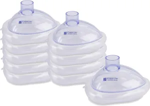 Prestan Pack of 10 ADULT Training CPR Pocket Resuscitator Masks