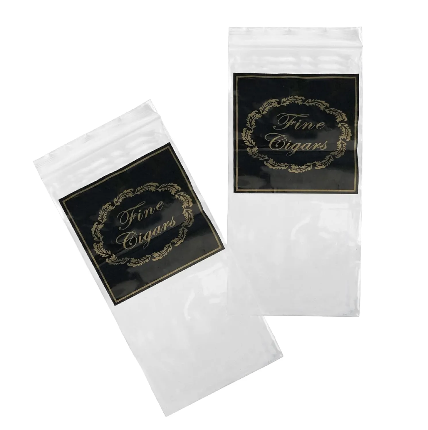 Prestige Import Group - Zip Seal Top Lock Bags Only for Cigars - 1000 Pack - Fine Cigars Insigna