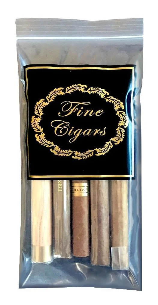 Prestige Import Group - Zip Seal Top Lock Bags Only for Cigars - 250 Pack - Fine Cigars Insigna
